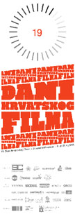 Plakat 19. dana hrvatskog filma